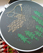 The crow embroidery kit
