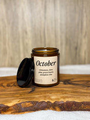 October - 100% Soy Wax Candle