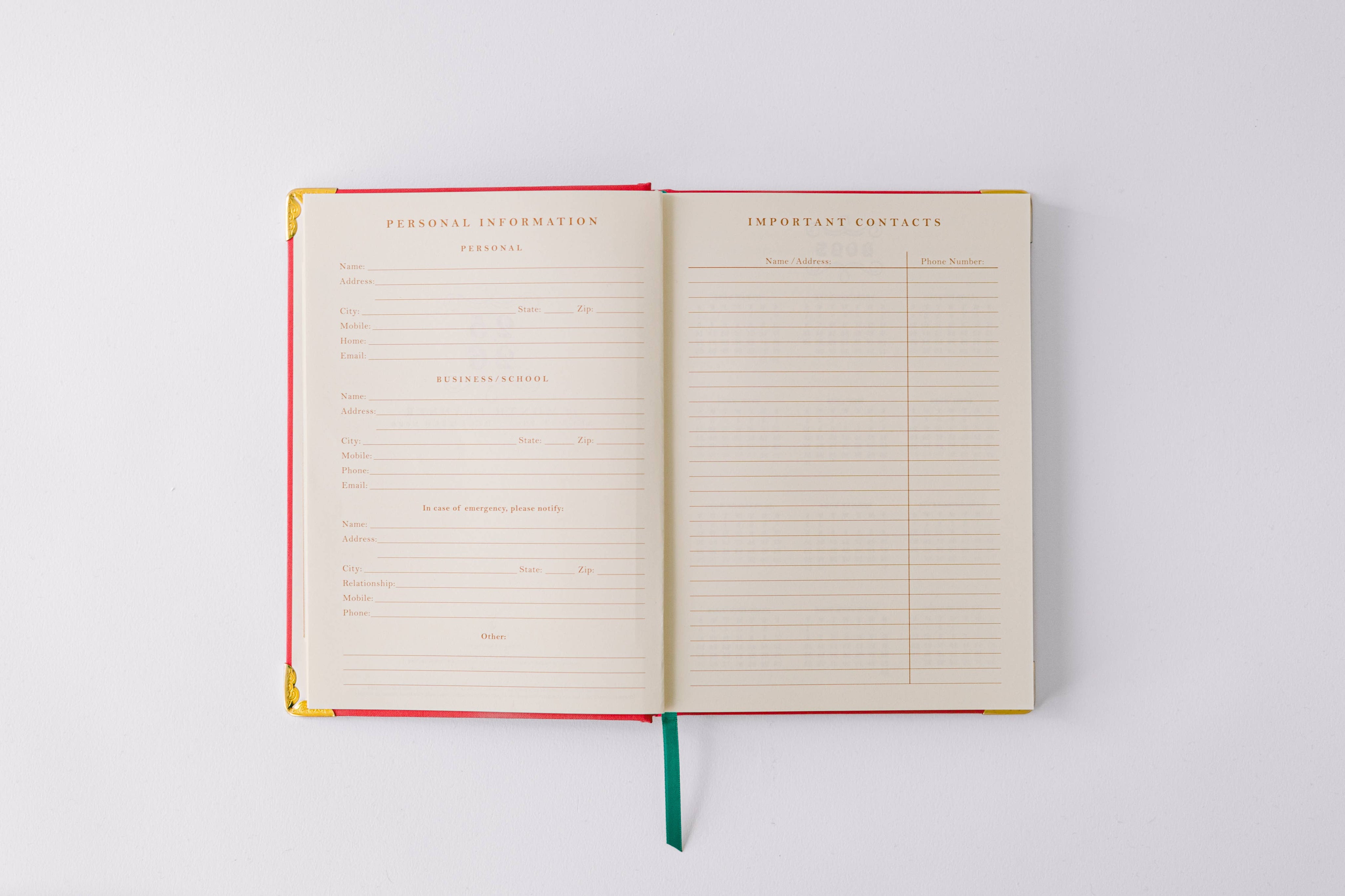 2026 Tulip Blind Embossed 17-Month Medium Bound Planner