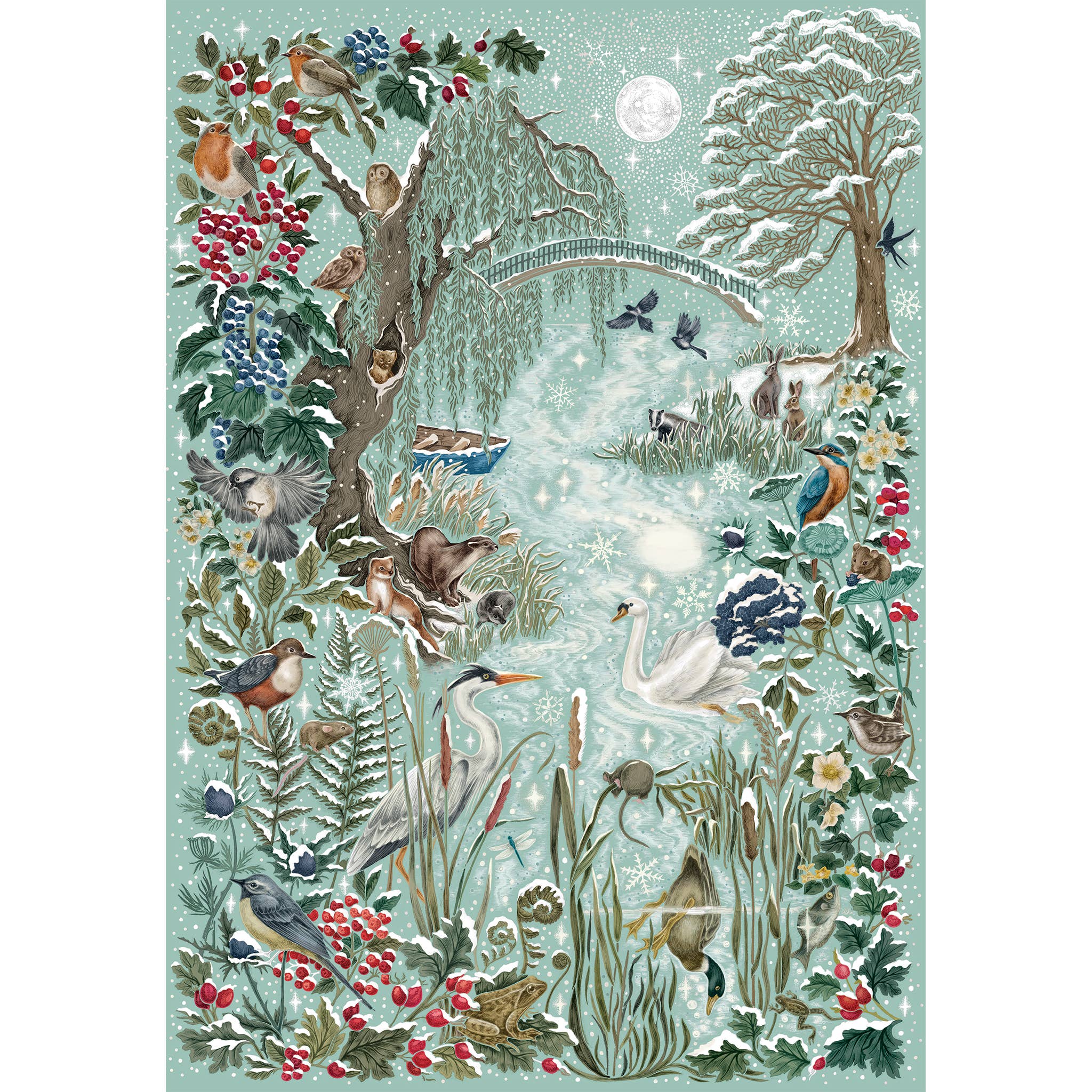The Art File Frosted River 1000 Piece Puzzle