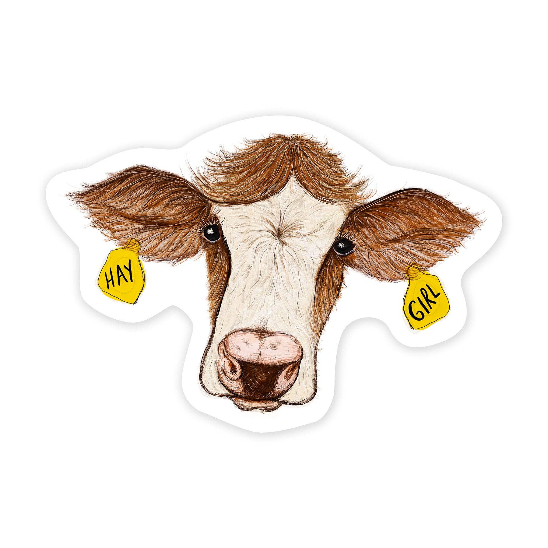 Hay Girl - Mini Sticker