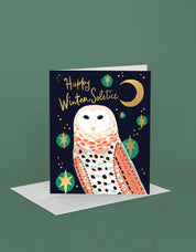 Winter Holiday Greeting Card | Snowy Owl