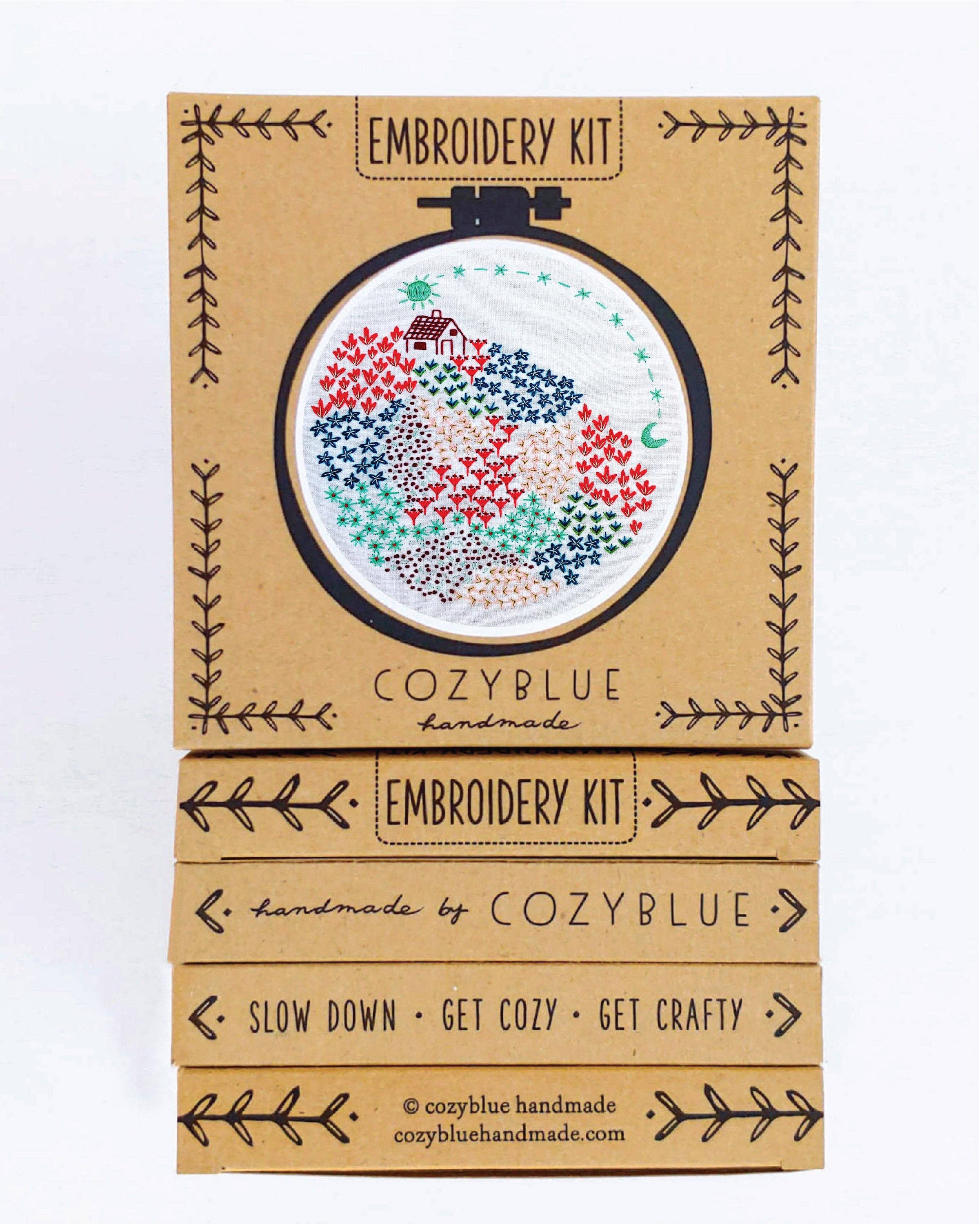 Close to home embroidery kit
