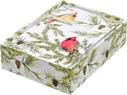 Cardinals in Evergreen Small Boxed Holiday Cards