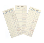 Library Card Reading Tracker Bookmark