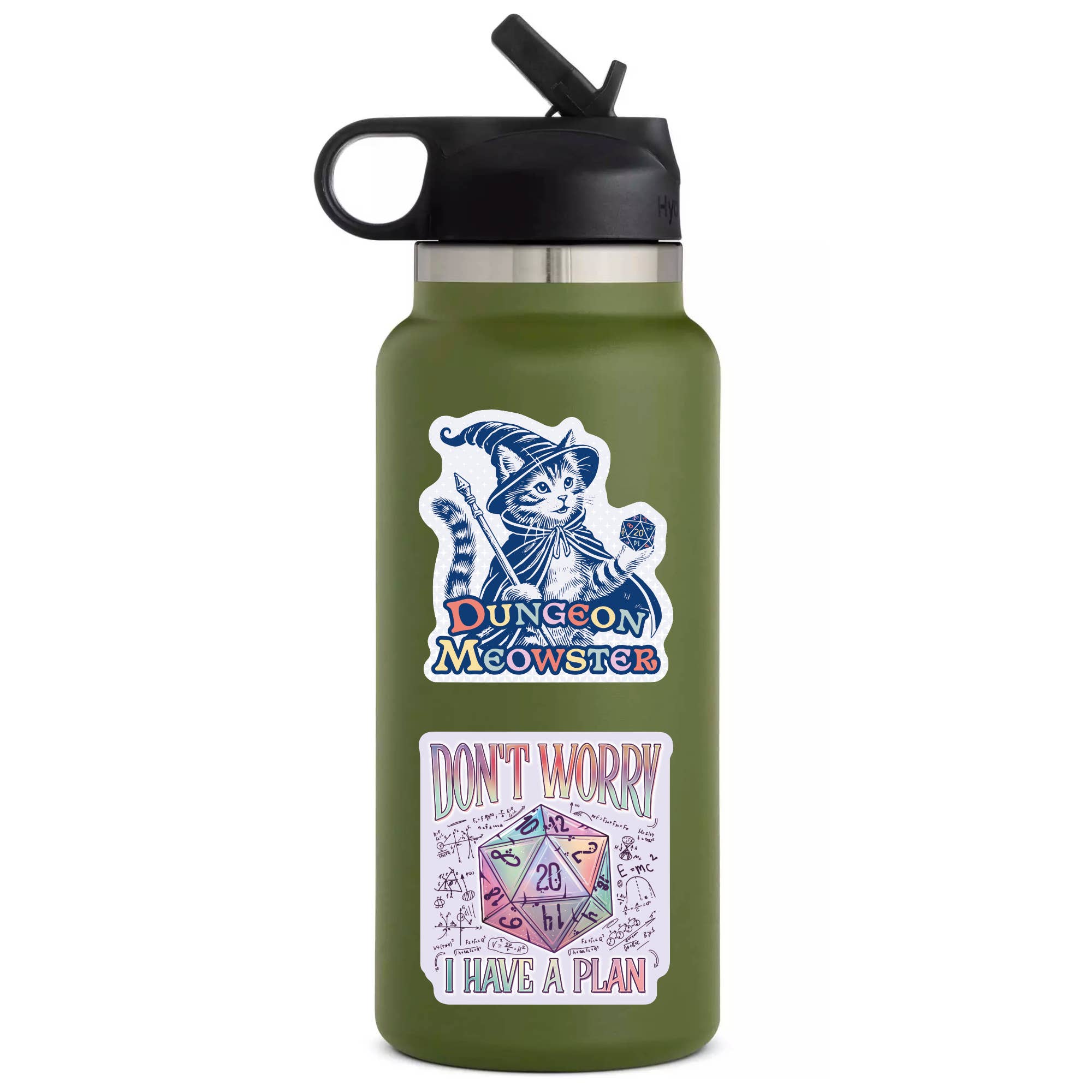 Dungeon Meowster Kitty Wizard Vinyl Sticker