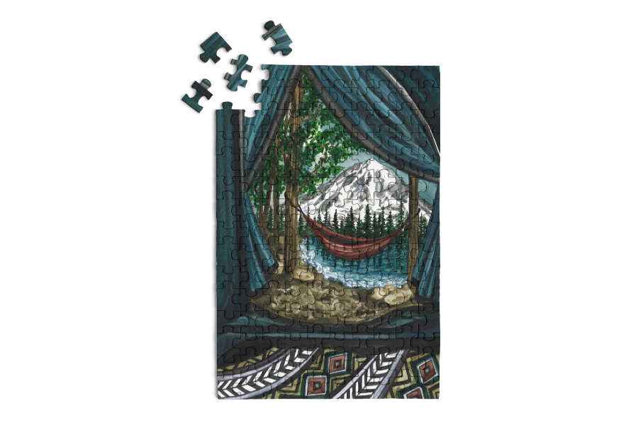 Mt. Rainier National Park - Mini Jigsaw Puzzle