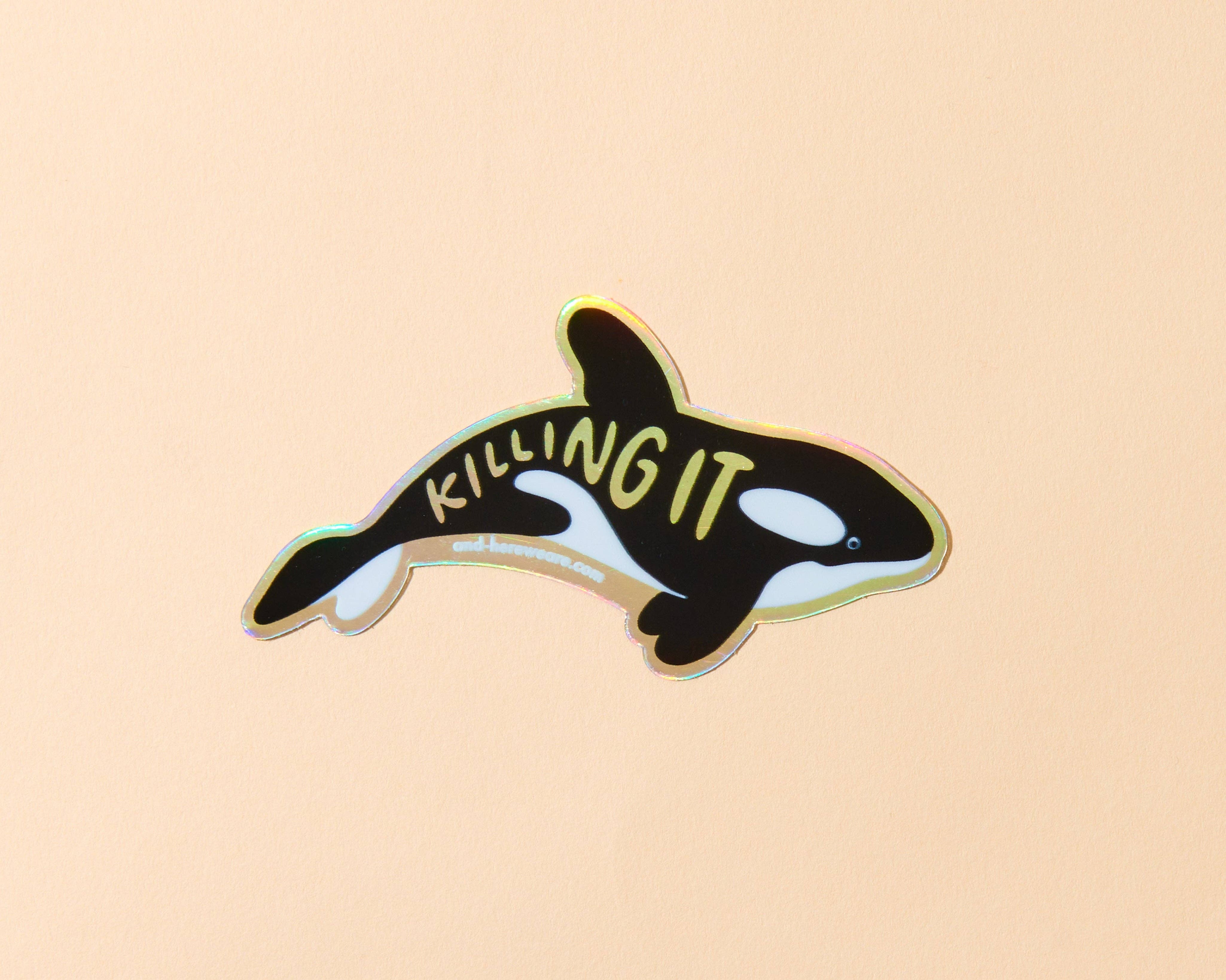 Killing It Holographic Vinyl Sticker