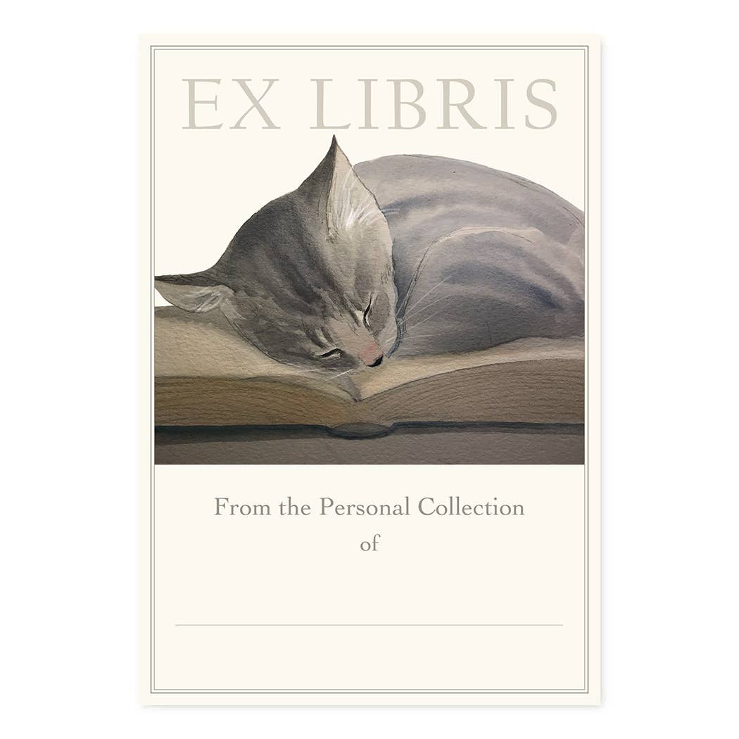 To Be Continued -- Cat Bookplates