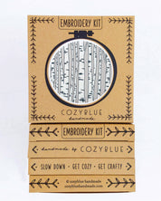 Birch forest embroidery kit