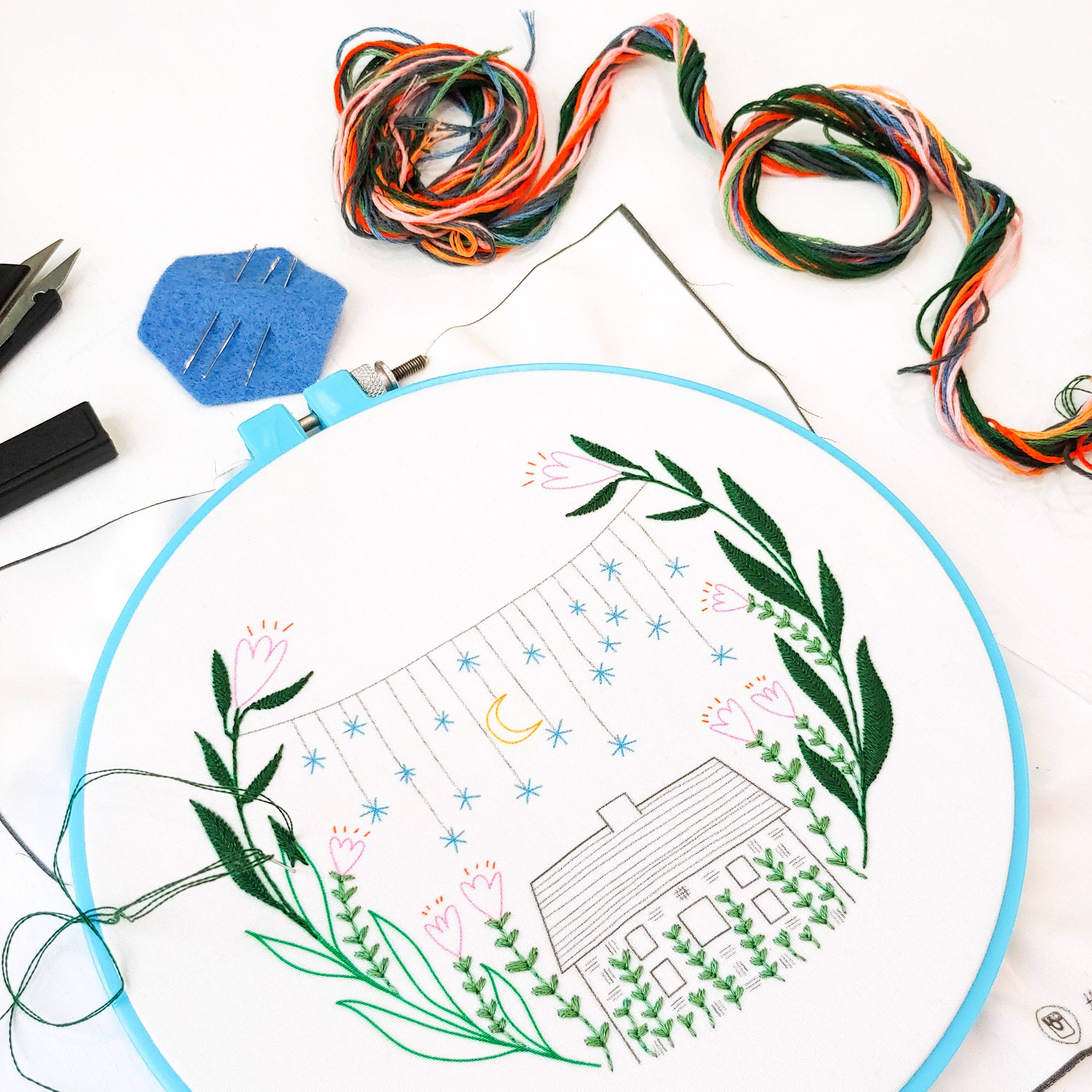 Golden slumbers embroidery kit