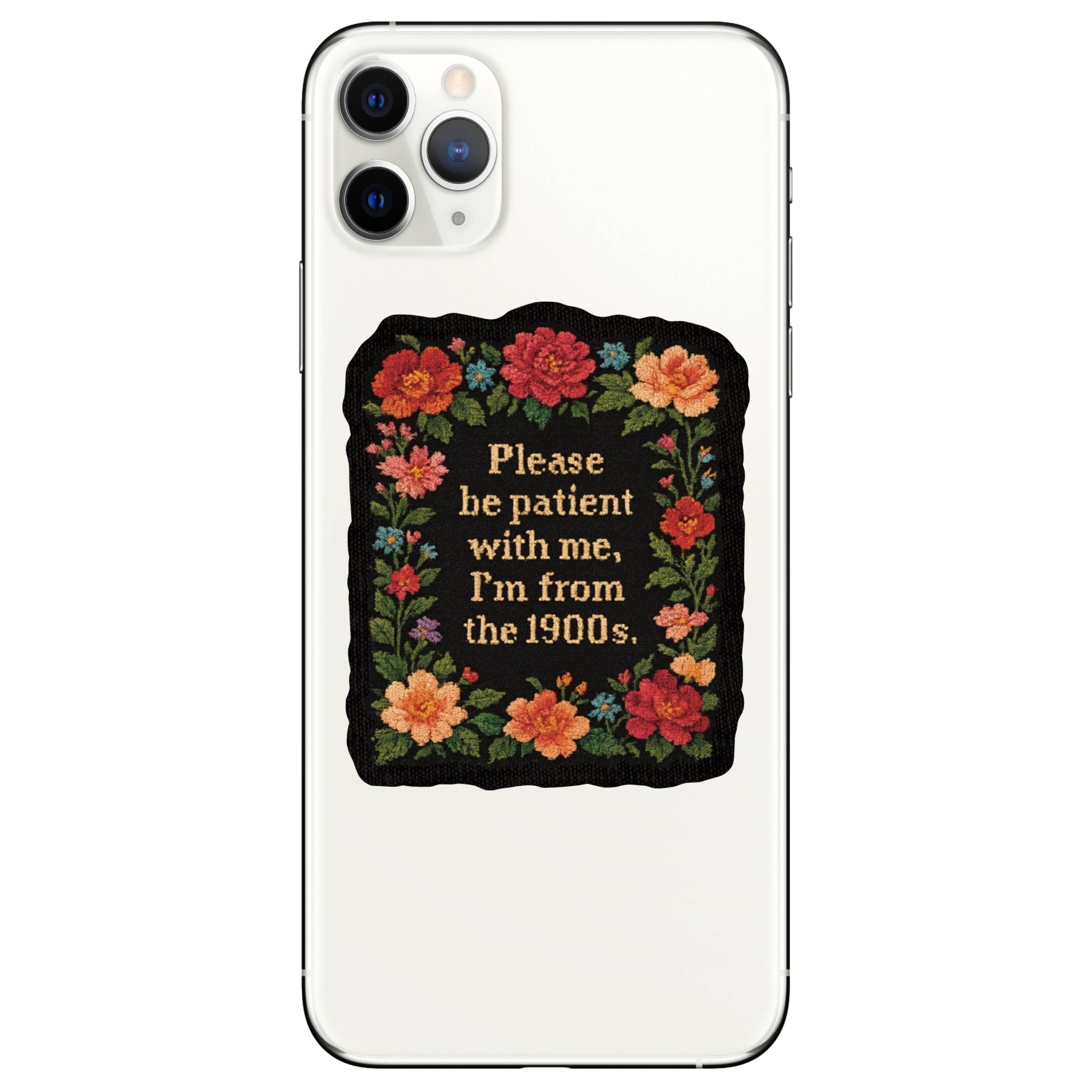 Please Be Patient Needlework Vinyl Sticker