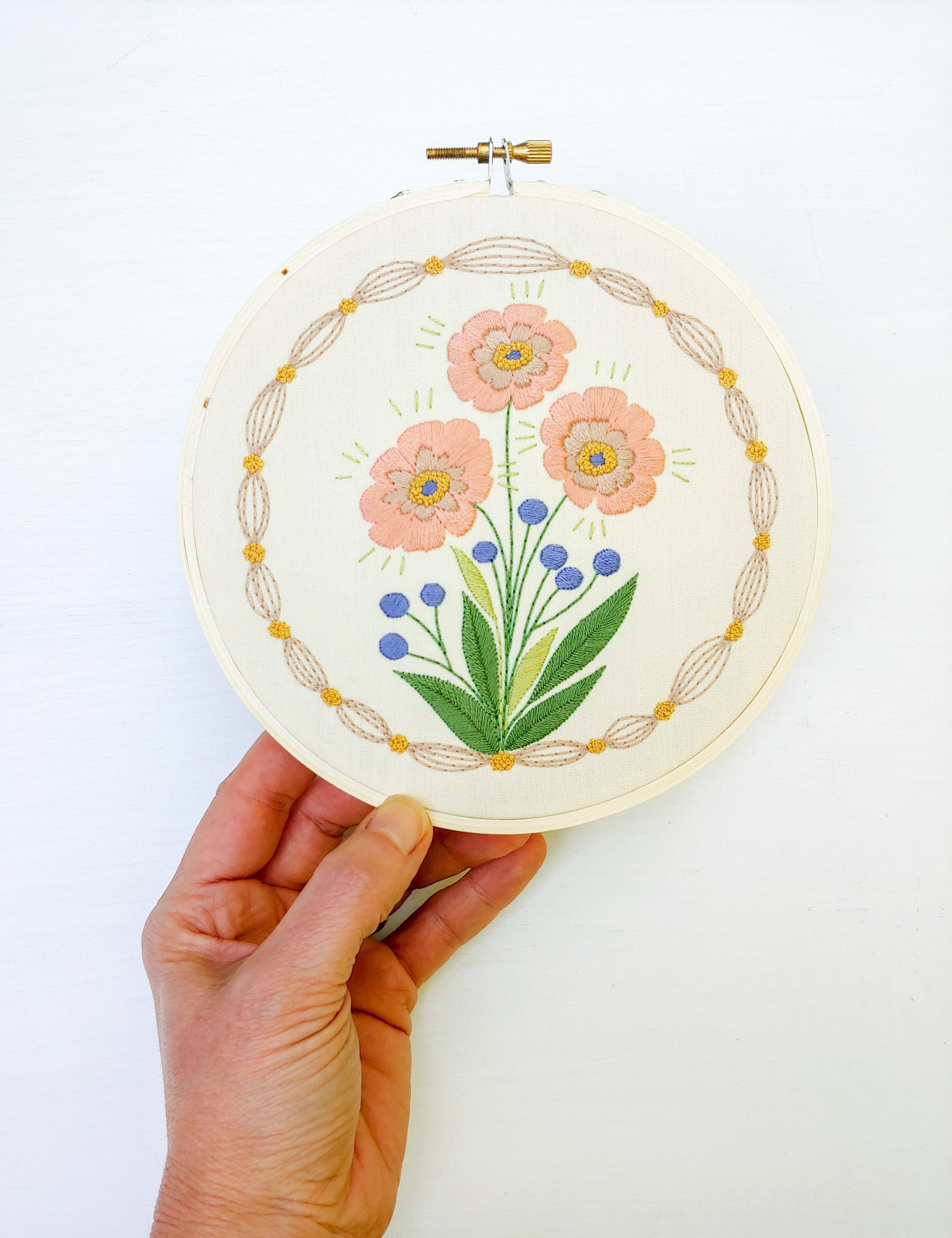 True bloom embroidery kit