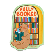 Reading Bear and Book Shelf Sticker - "Fully Booked"