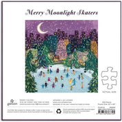 Merry Moonlight Skaters 500 Piece Foil Puzzle