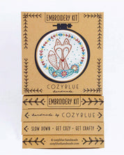 Crafty fox embroidery kit