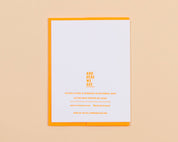 Congrats Letterpress Greeting Card