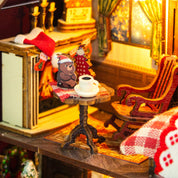 DIY Miniature House Kit: Christmas Cottage