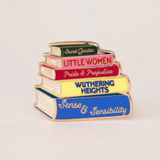 Romantic Classic Books Pin