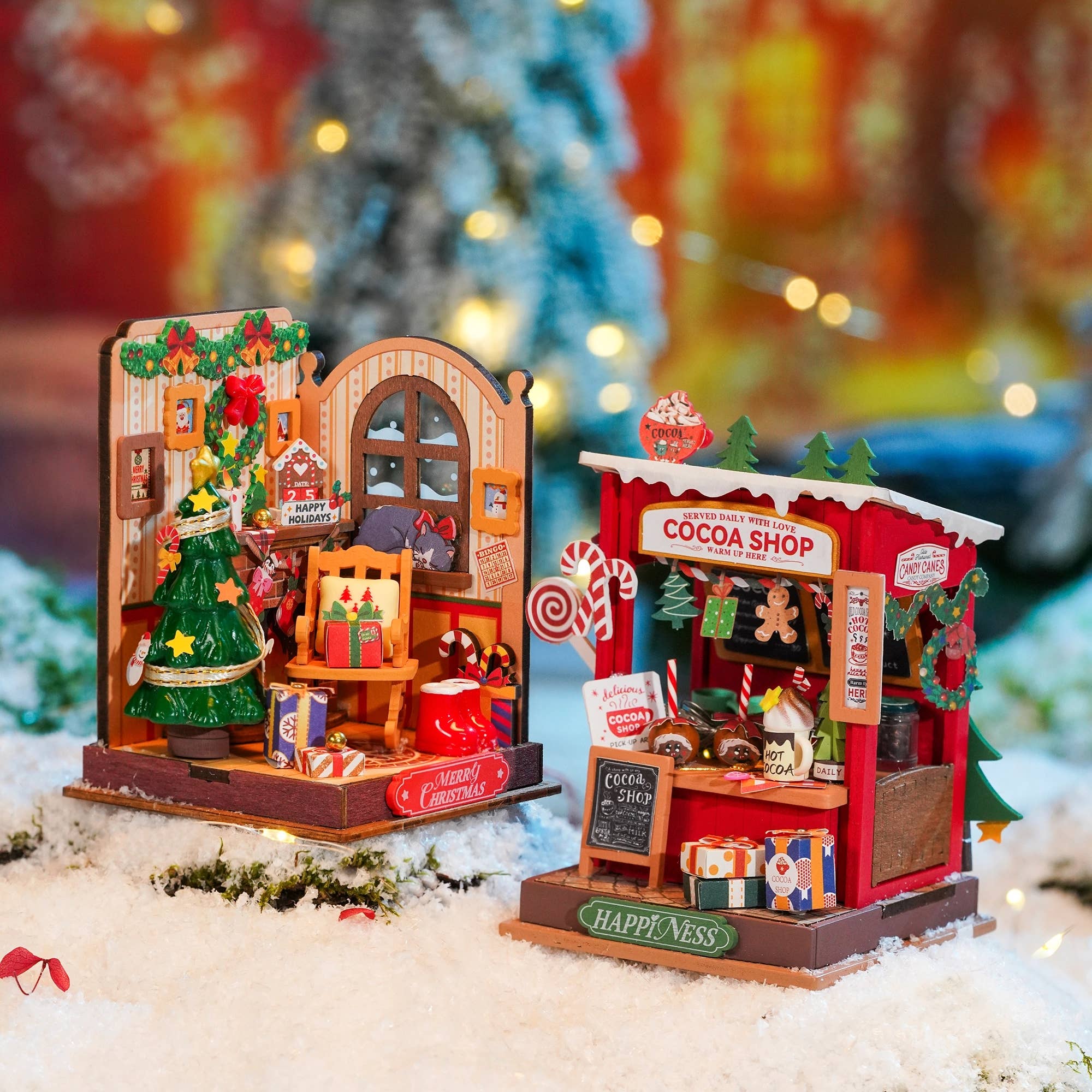 DIY Miniature House Kit: Cocoa Shop