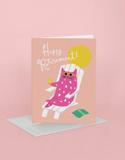 Kitty Retirement Greeting Card