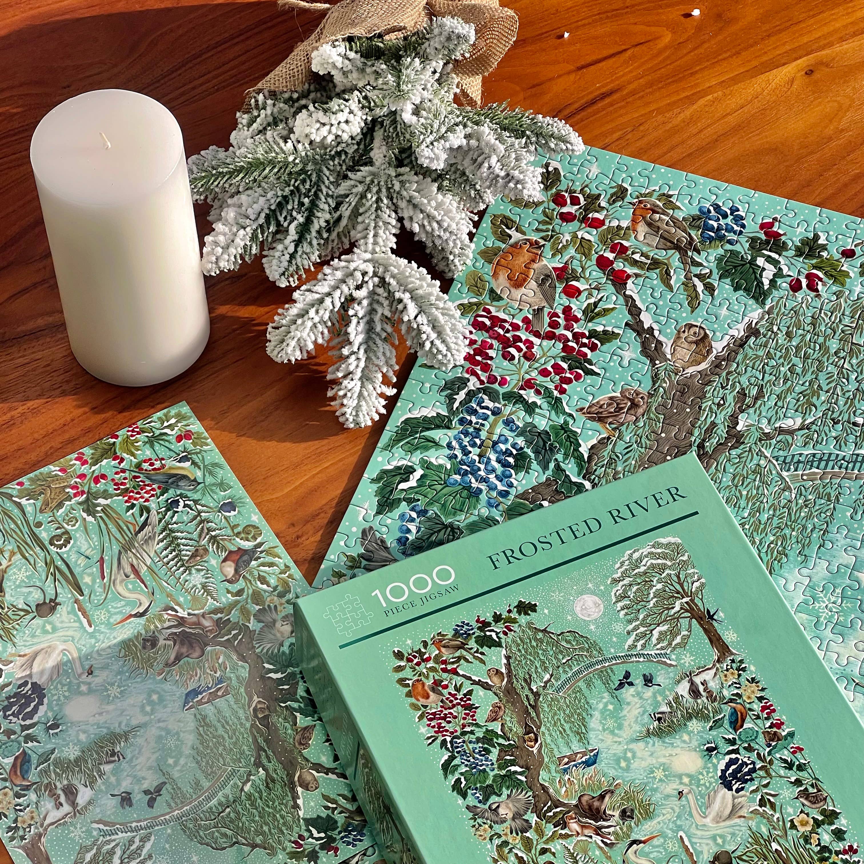 The Art File Frosted River 1000 Piece Puzzle