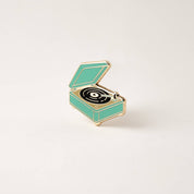 Retro Vinyl Record Player Enamel Pin
