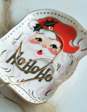 Christmas Porcelain Trinket Tray | Santa