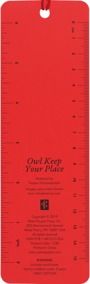Owl Keep Your Place Children's Bookmark