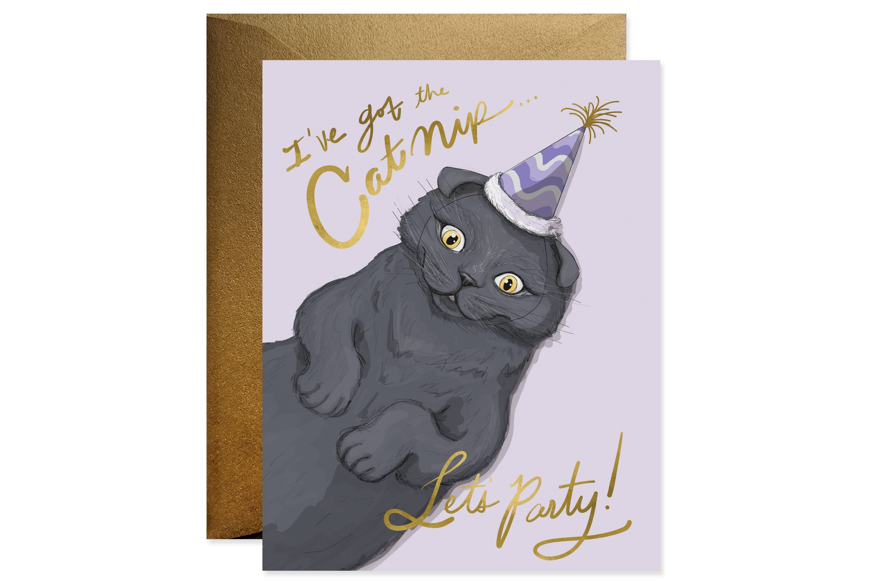 Catnip Party Time Card
