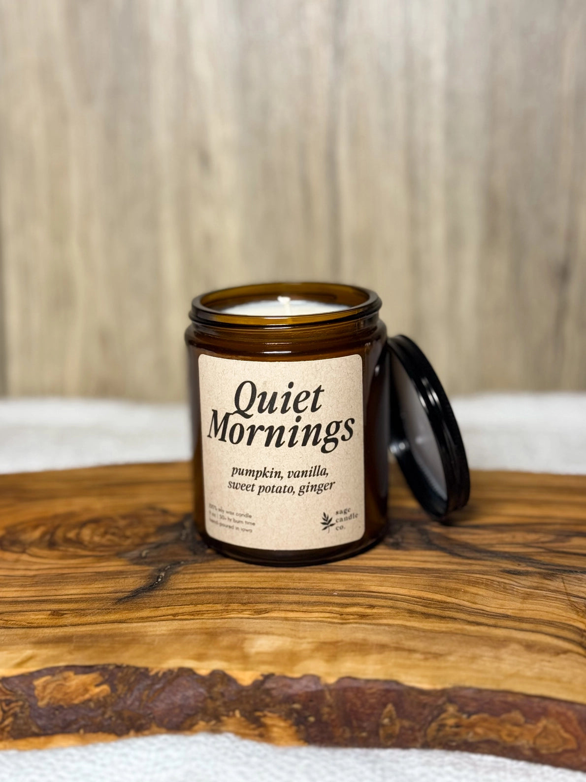 Quiet Mornings - 100% Soy Wax Candle