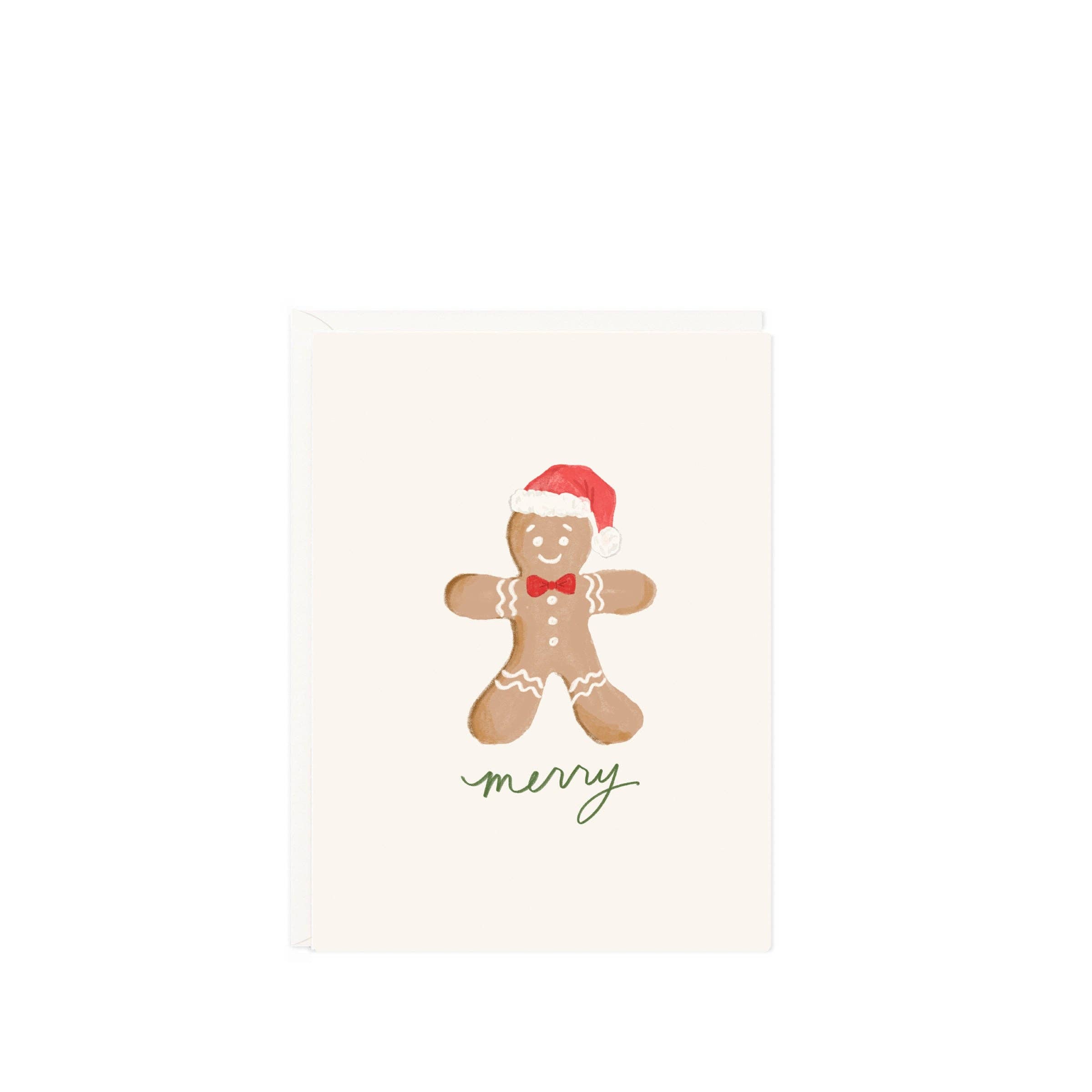 Merry Gingerbread Holiday Mini Card