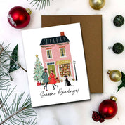 Seasons Readings! Bookish Holiday A2 Greeting Card