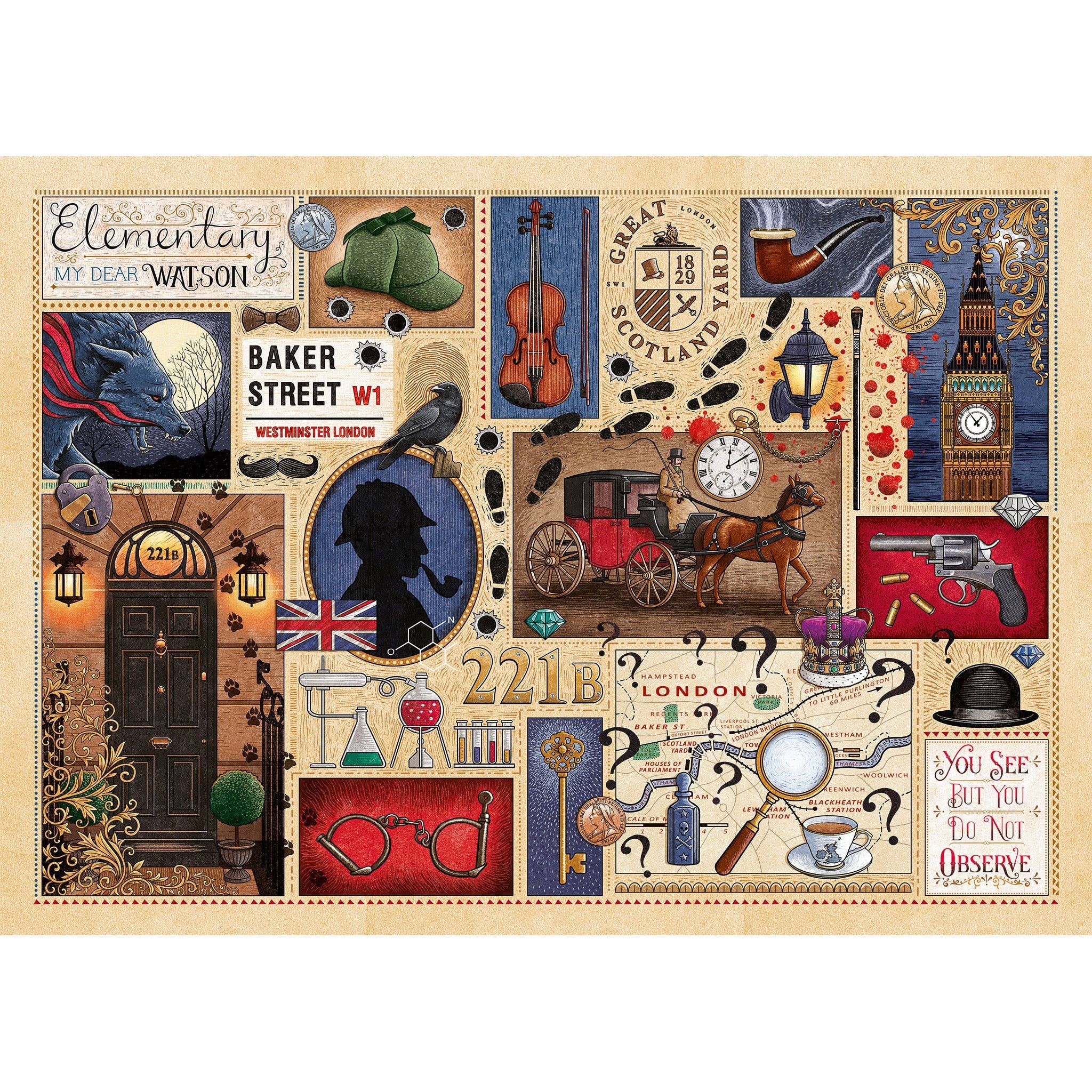 Book Club: Sherlock Holmes 1000 Piece Jigsaw Puzzle