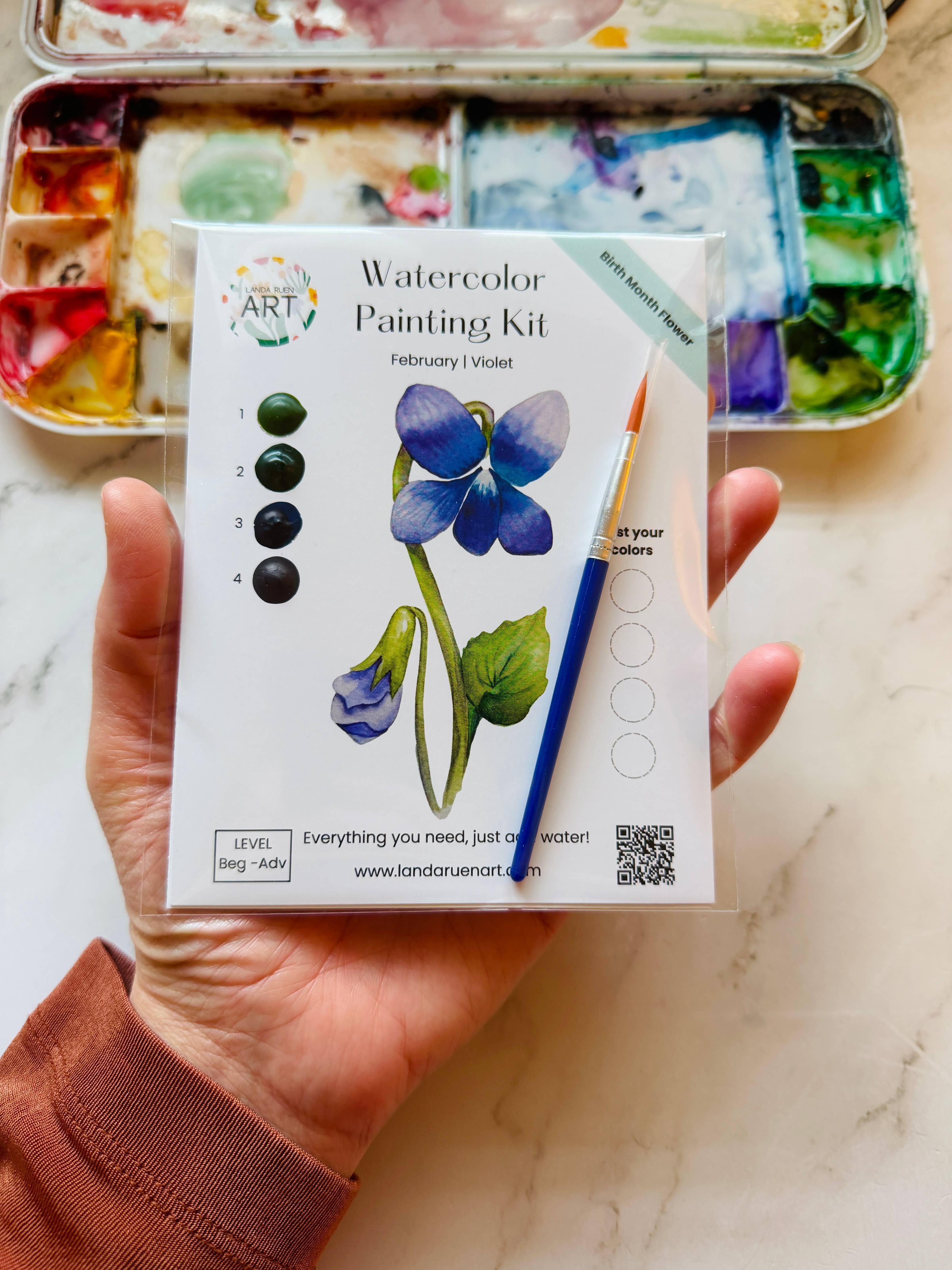 Violet Watercolor Kit