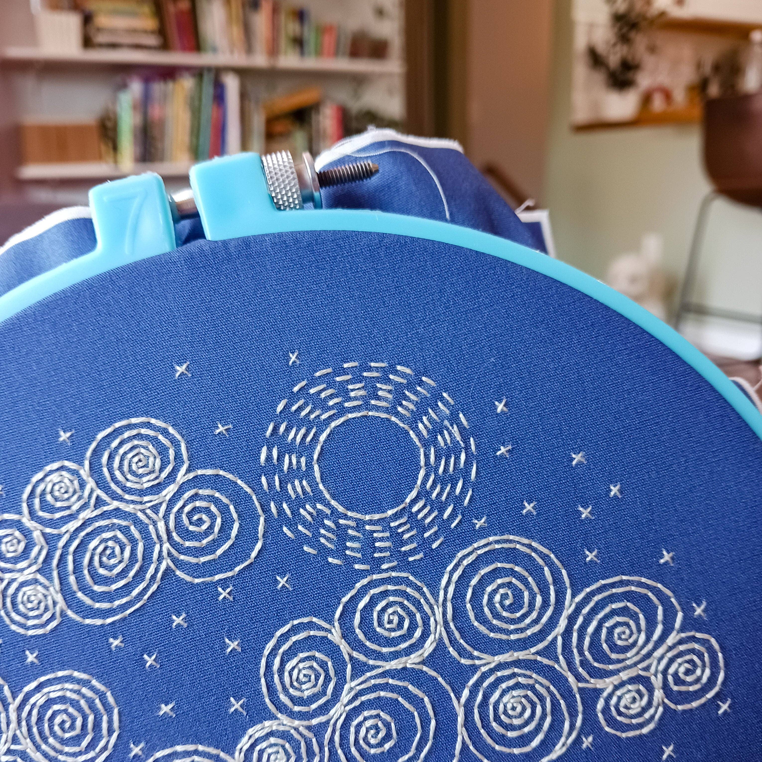 Night sky embroidery kit