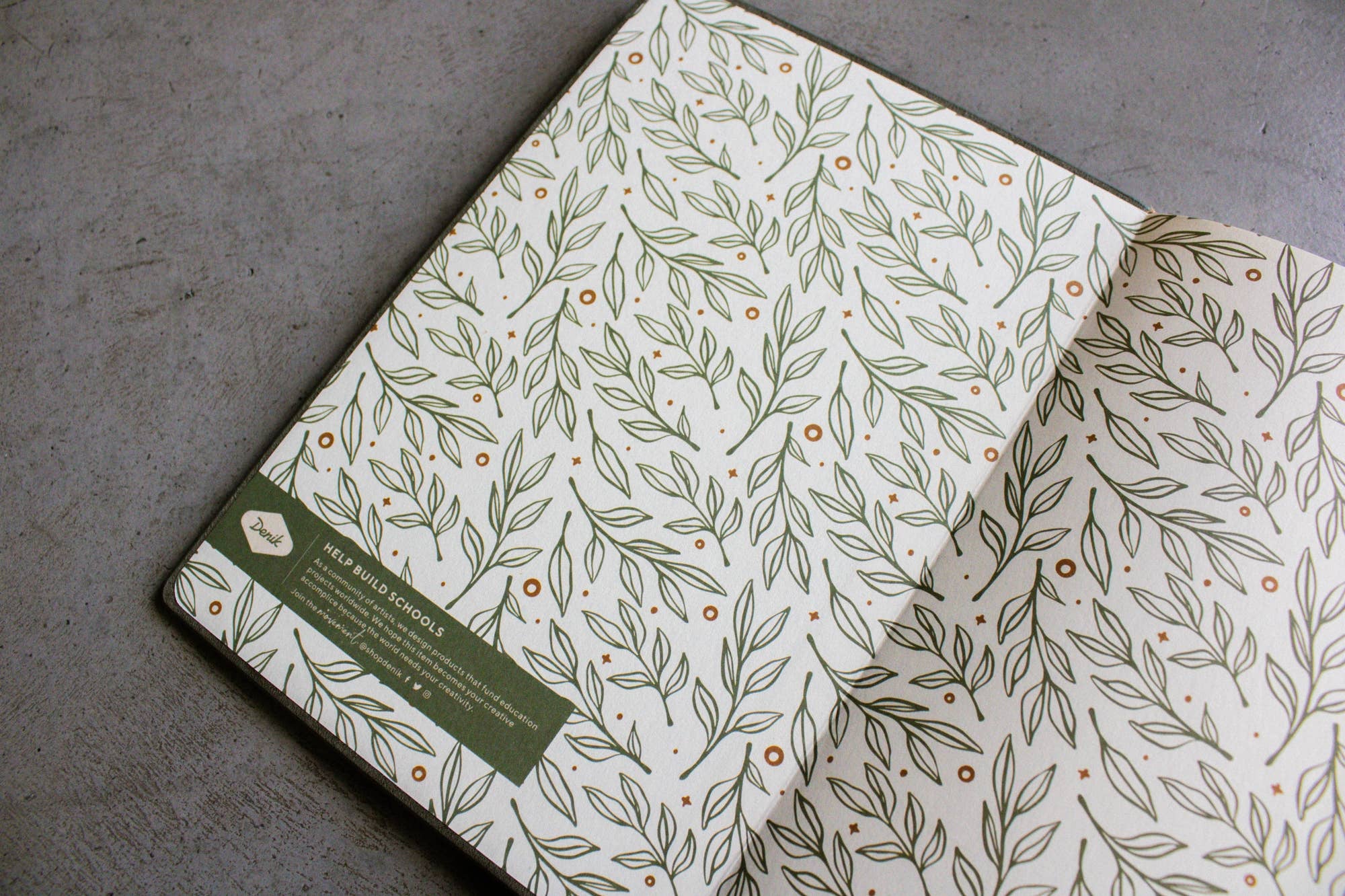 Deer Embroidered Journal