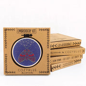Midnight flight embroidery kit