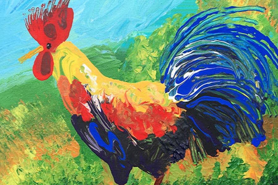 Rooster - Mini Jigsaw Puzzle