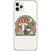 Moon Mushroom Kitty Vinyl Sticker