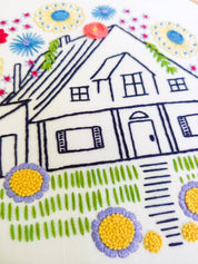 Guest house embroidery kit