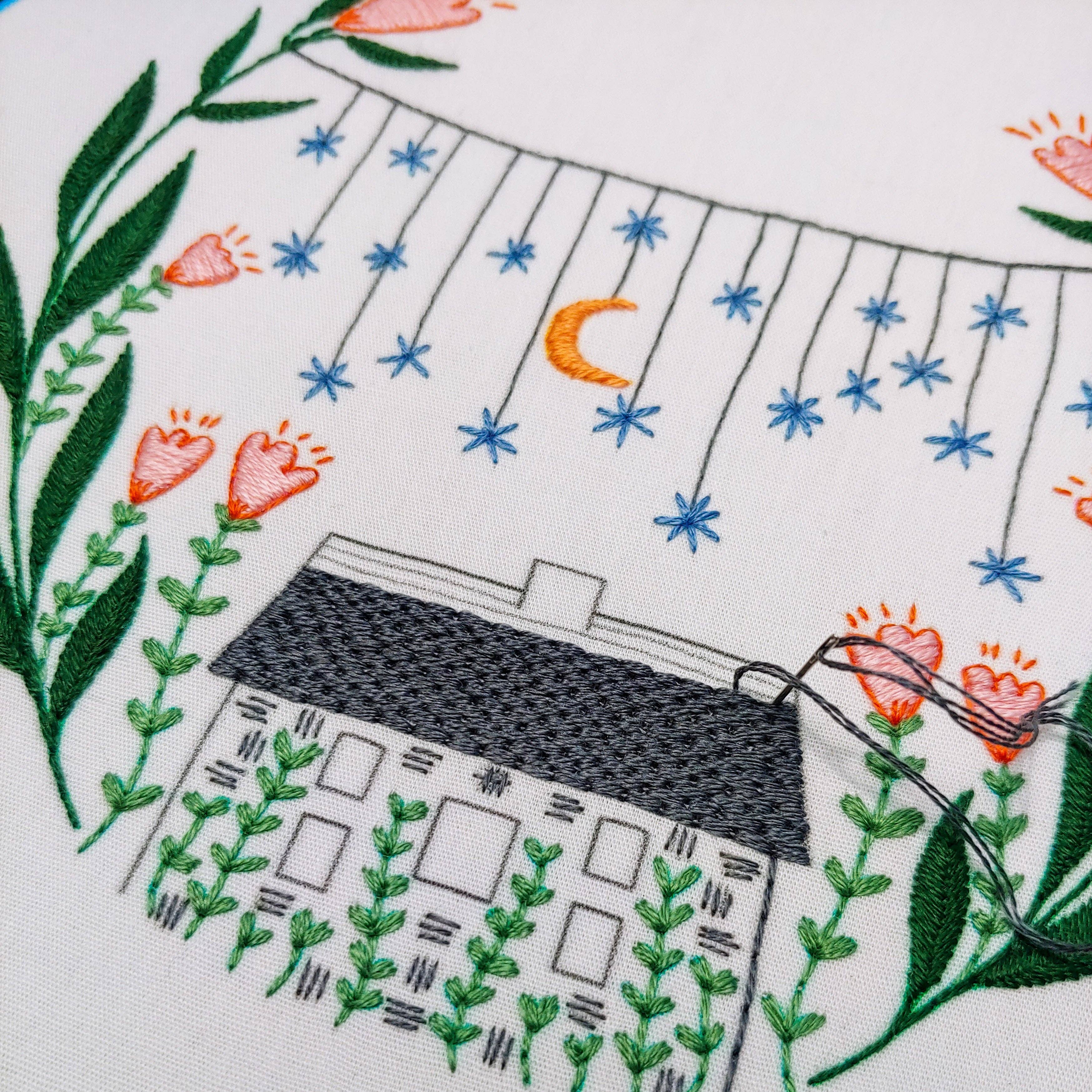 Golden slumbers embroidery kit
