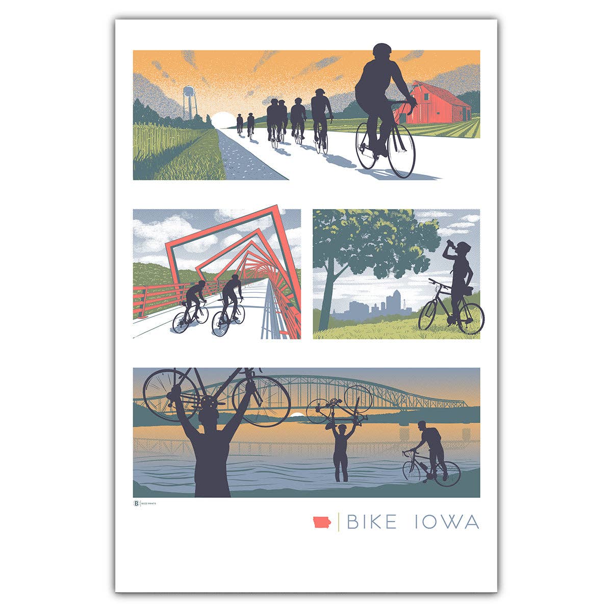 Bike Iowa Postcard