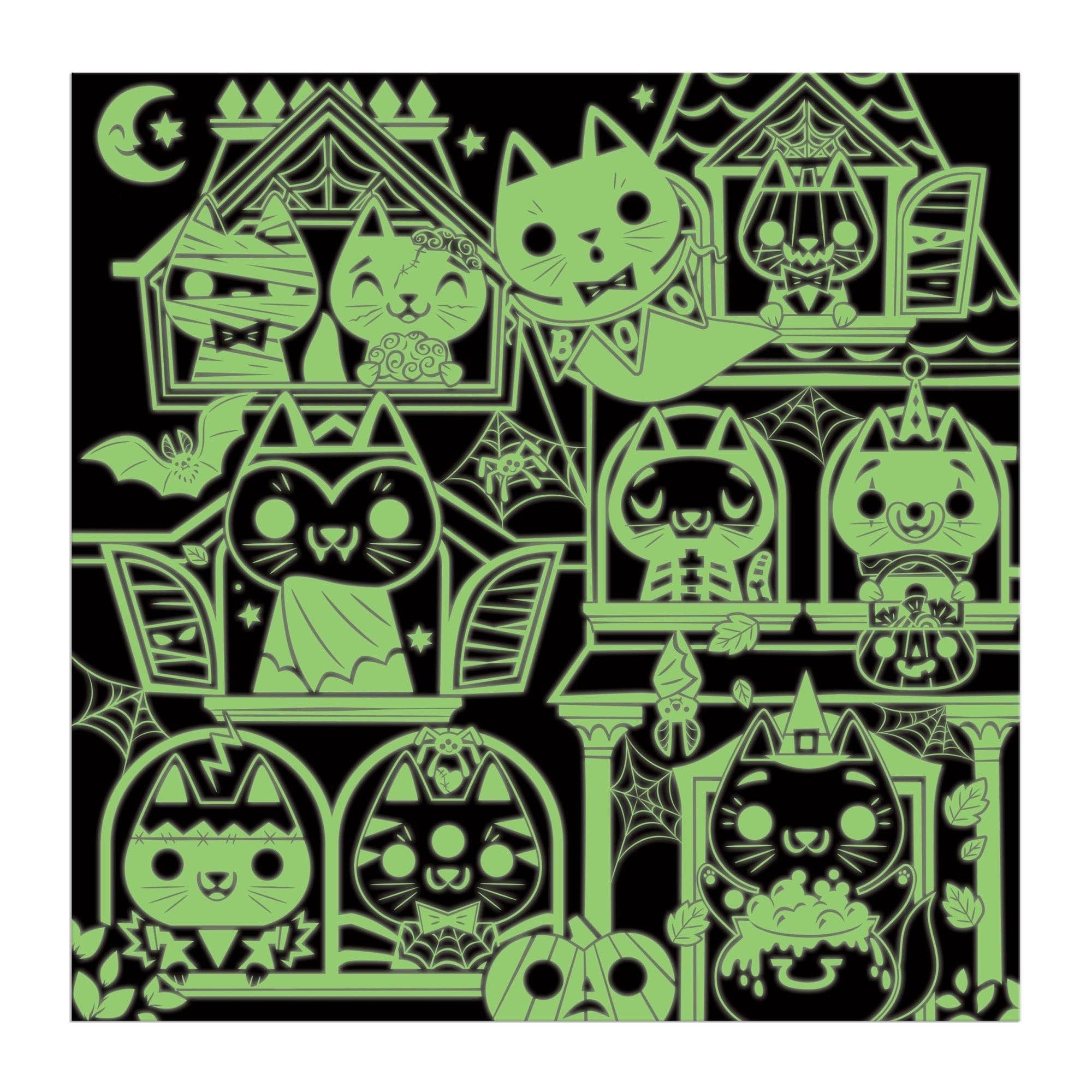 Haunted House Cats 300 Piece Glow in the Dark Puzzle