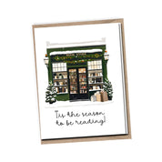 Tis the Season to be Reading Bookish Holiday Greeting Card