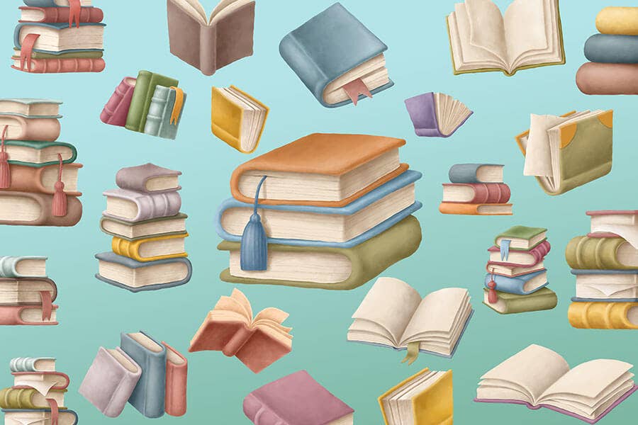 Book Collage - Mini Jigsaw Puzzle