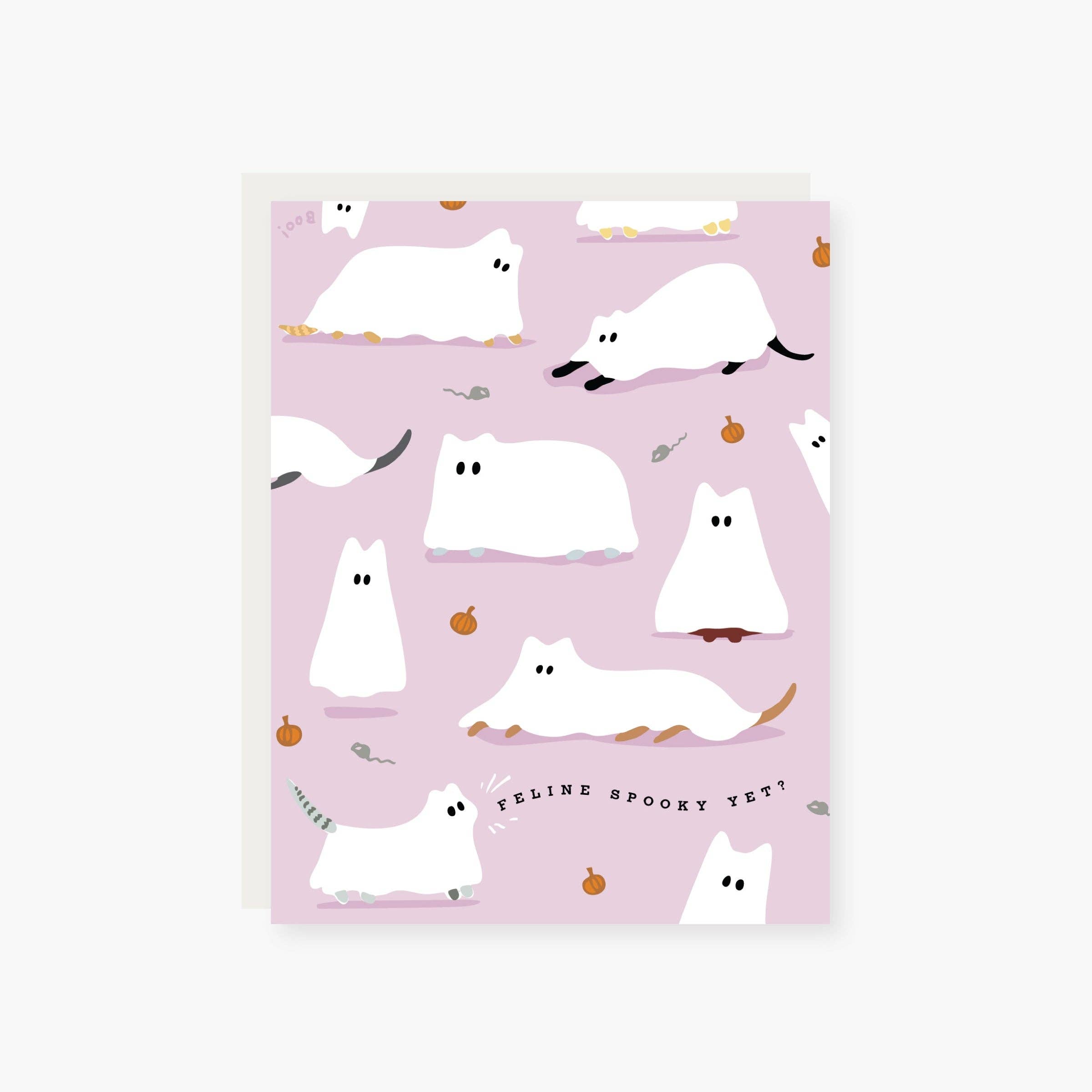 Feline Spooky Halloween Card