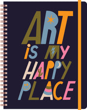 Happy Place Hardcover Spiral Sketchbook