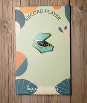 Retro Vinyl Record Player Enamel Pin