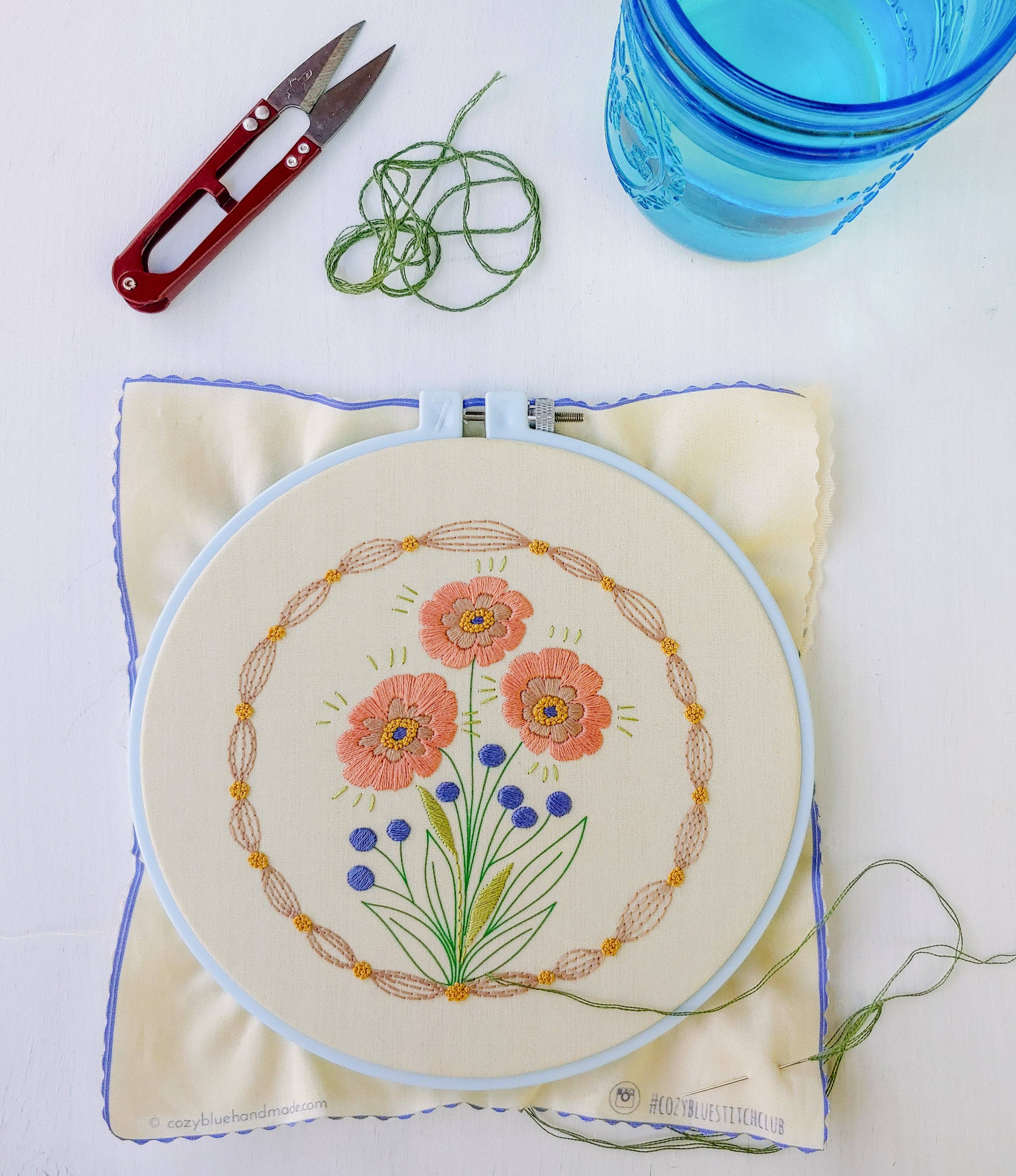 True bloom embroidery kit